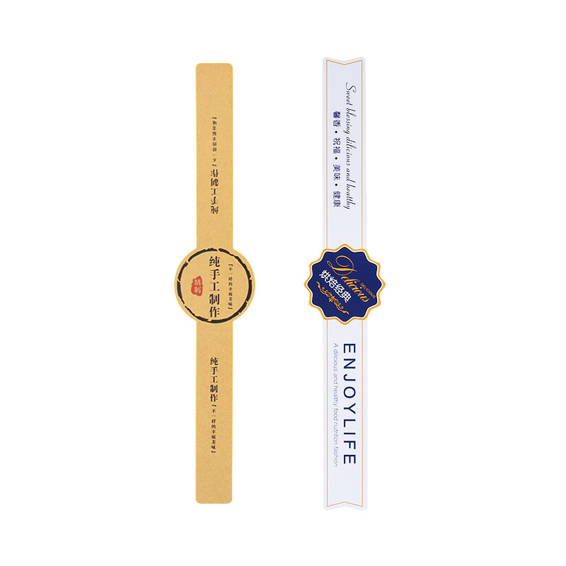 Hornear autoadhesivo caja de la torta pegatinas yema de huevo crujiente pastel de Luna nieve Mei Niang DAFU pegatinas tienda de la torta comercial de alta viscosidad