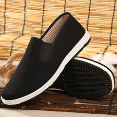 Factory Dropshipping Comfortable Thick Rubber Sole Old Beijing Fabric Shoes Quilted Bottom Canvas Single Shoes