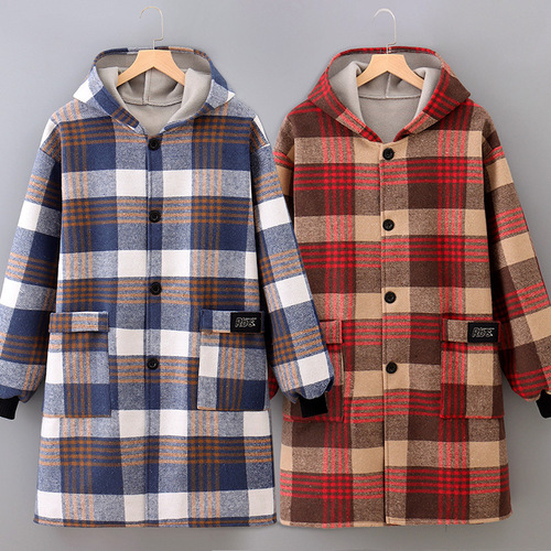 Women's New Fleece Lined Warm Jacket, Outerwear Stain-Proof Long Sleeve Apron, Durable Work Uniform for Office, Men's Overcoat