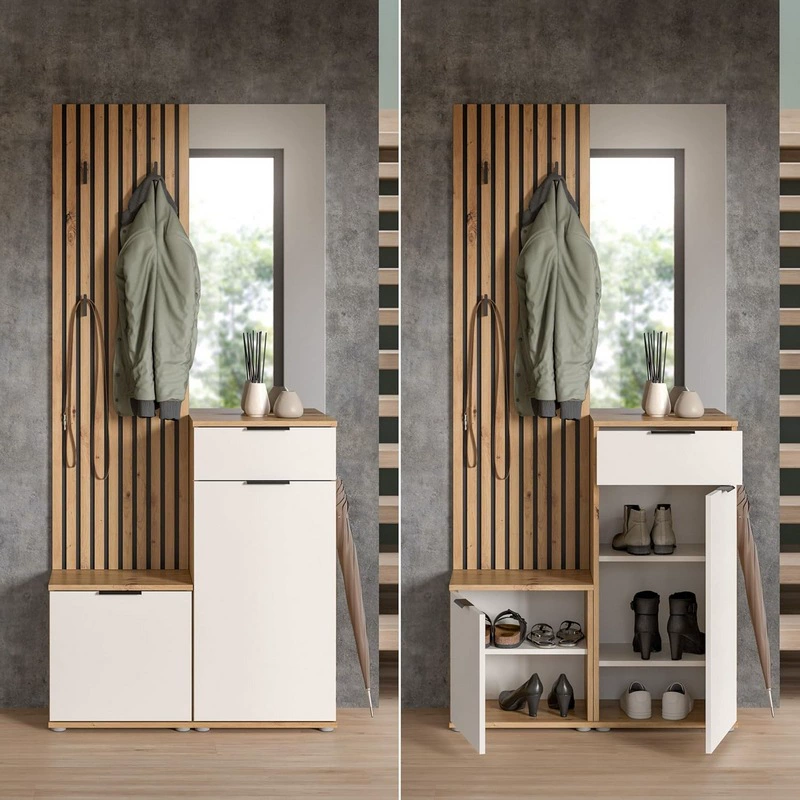 Тумба для обуви в стиле решетки, шкаф-перегородка для прихожей, комбинированный шкаф-вешалка для гостиной в китайском стиле, новый китайский стиль.