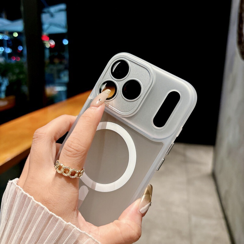 适用iPhone17PROMAX跨境专供雅盾肤感磁吸手机壳苹果16全包镜头膜|undefined