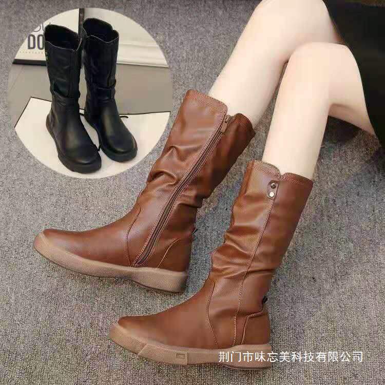 Martin Boots for Women, Short Boots, Spring Boots for Women, 2019 New Thin Spring Korean Style Flat Versatile British Mid-Calf Women's Boots