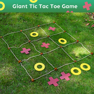Tic Tic Tic XO Chess Kindergarten Outdoor Indoor Sports Fun Games Early Education Teaching Aware Balance Hand and Brain Coordination Training