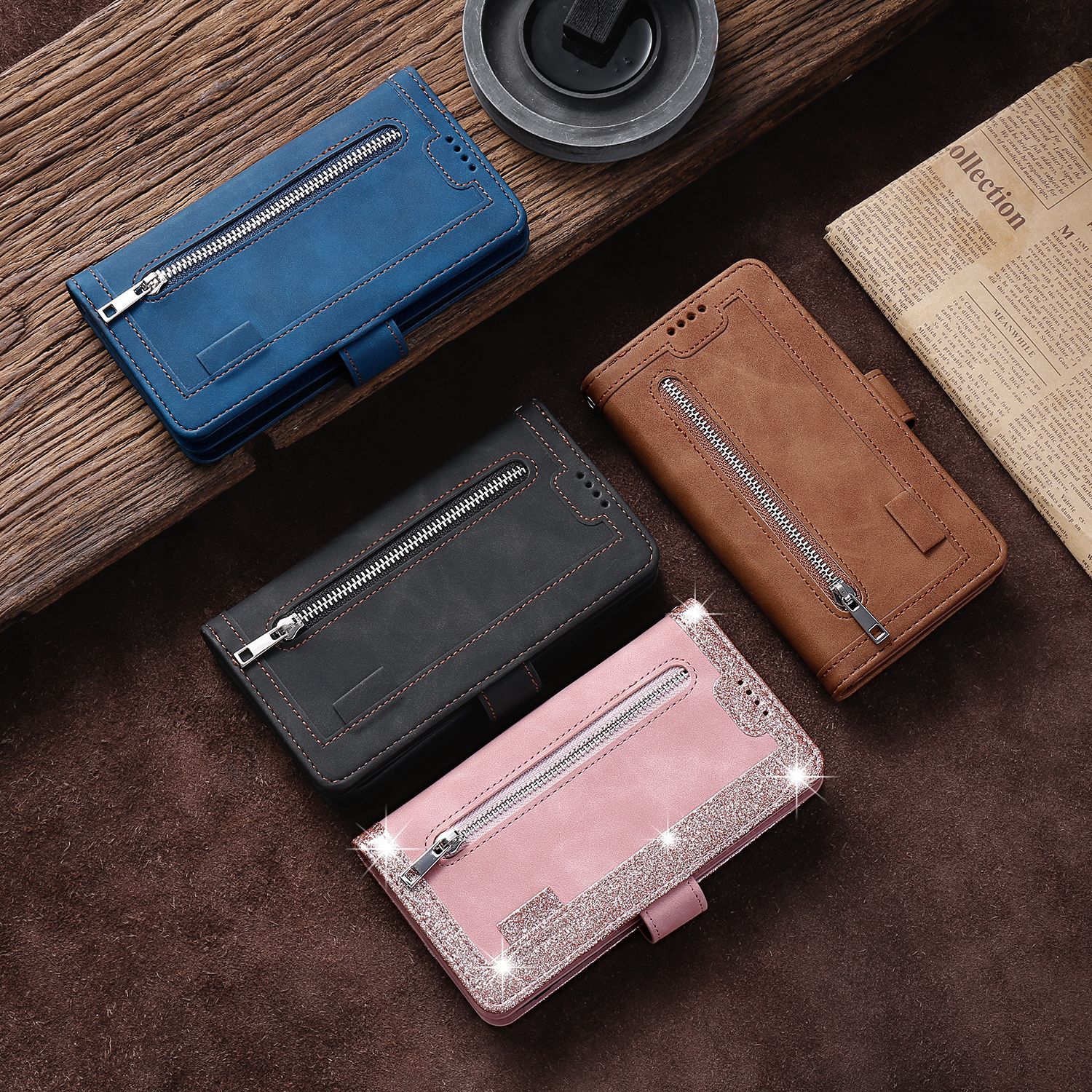 Phone Case For Iphone 15 And Apple 14 Creative Card Holder Cover_voghion.com