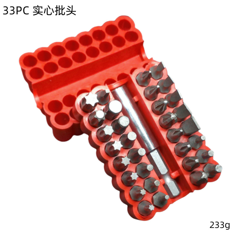 Destornillador eléctrico bit neumático Cruz bit extensión varilla con forma magnética destornillador 33 unidades traje
