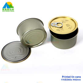 铁盒包装200克300克 两片罐拉伸罐冲压罐猫罐头盒宠物罐包装