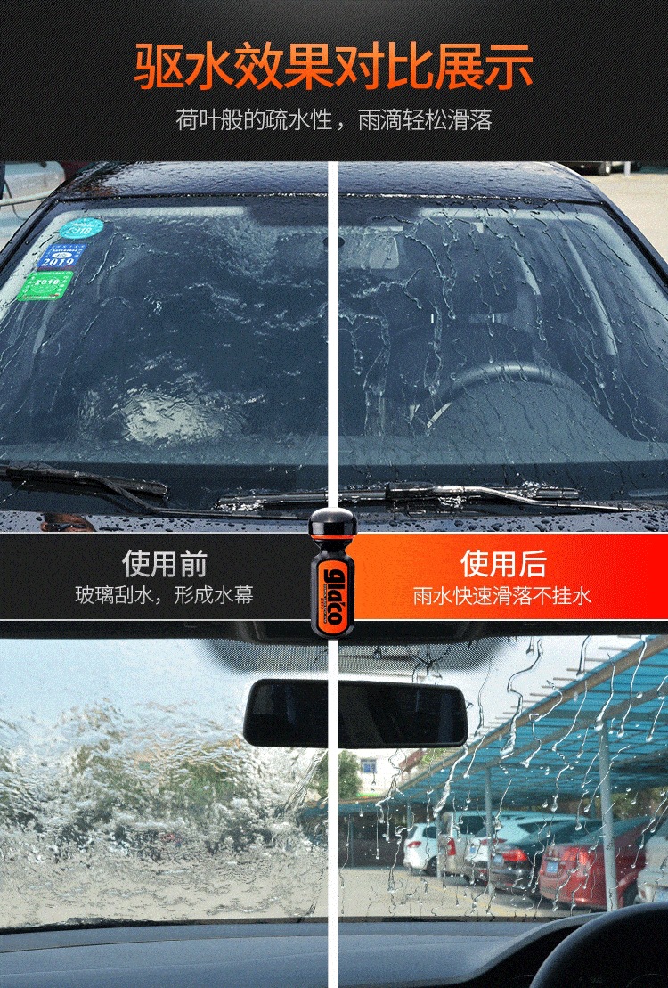 Suitable for Soft99 Rain Enemy Car Window Coating Agent Front Windshield Oil Film Remover Rearview Mirror Coating