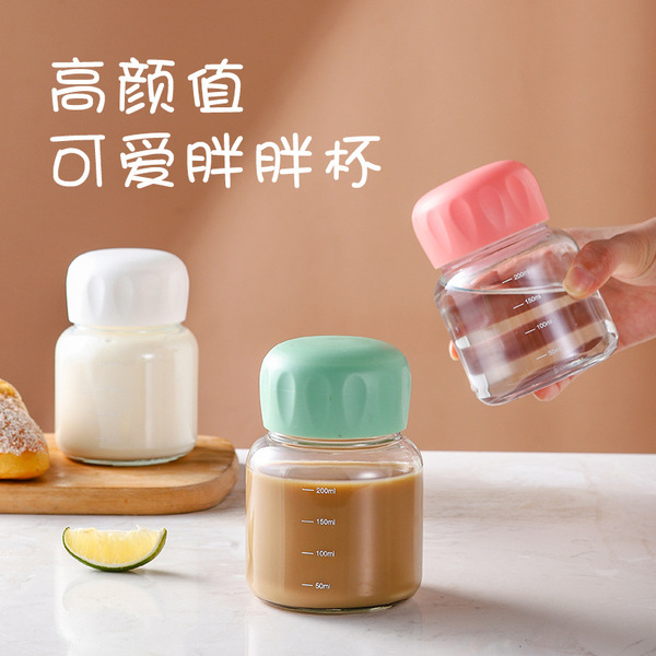 Small cute coffee glass fresh tea cup