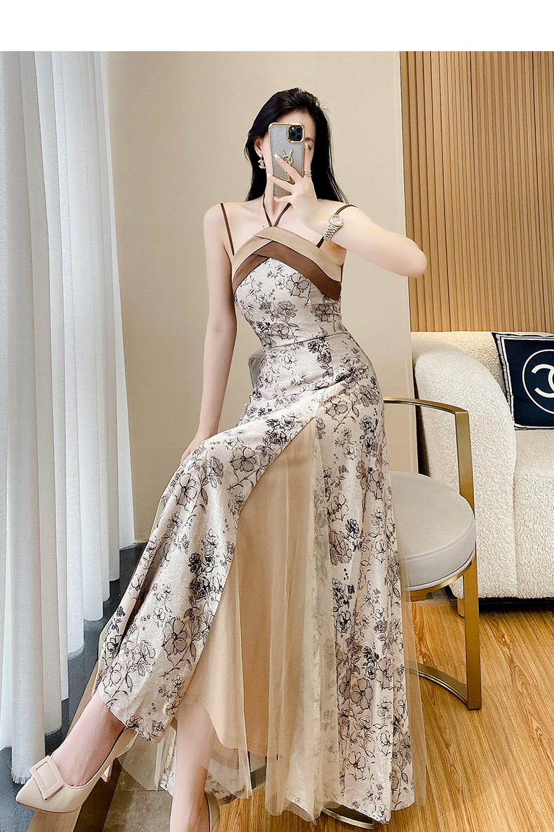 C2826 1300K ÁO HAI DÂY NỮ DONTDHI SEXY GỢI CẢM SEXY MÙA HÈ HỌA TIẾT HOA HAI DÂY HỞ VAI THỜI TRANG NỮ G04 SẢN PHẨM MỚI
