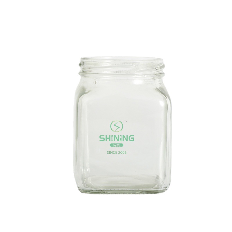 批发透明方瓶豆腐乳瓶下饭菜榨菜瓶子食品级耐高温包装密封玻璃瓶