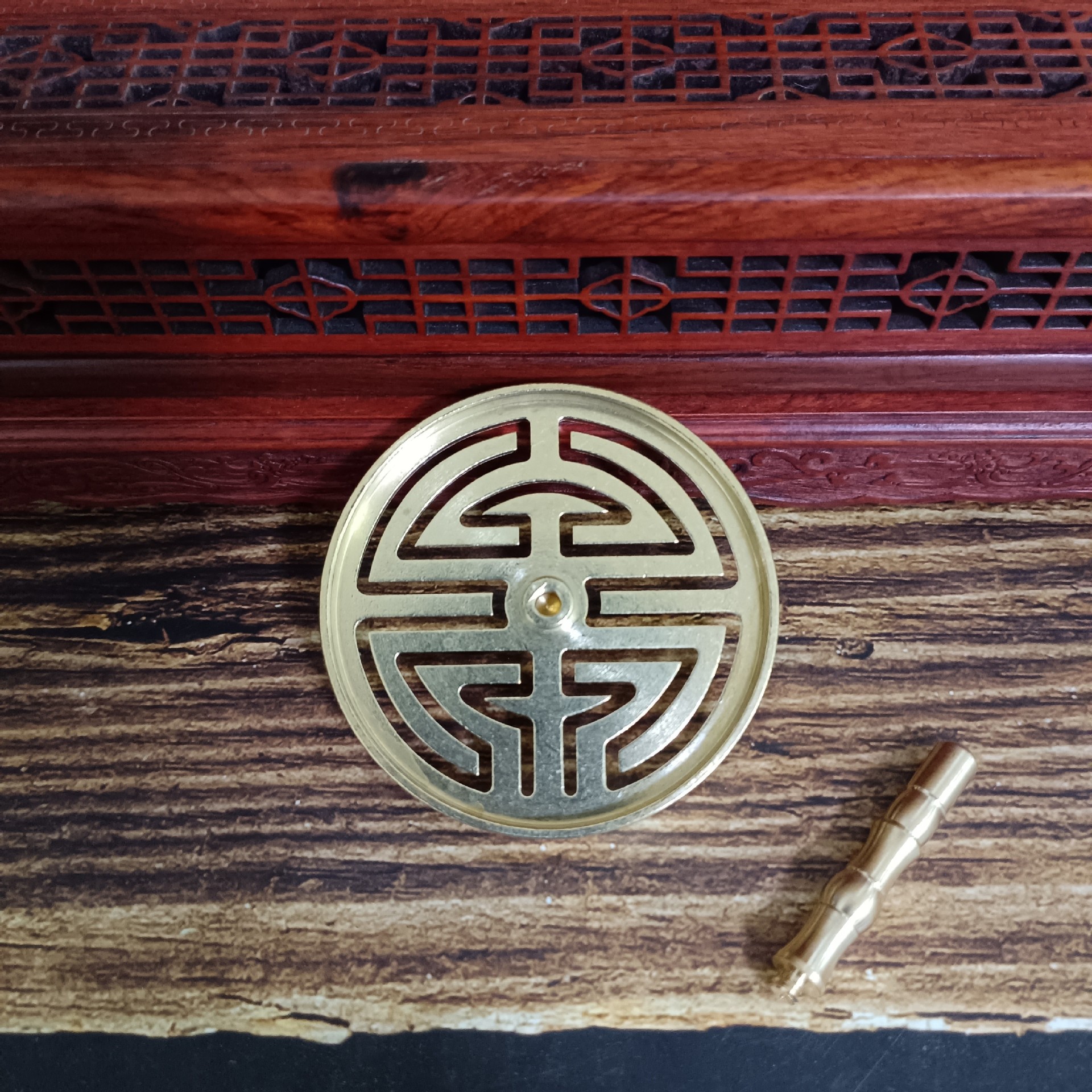 황동 자연 색상 6.0 골동품 구리 손잡이