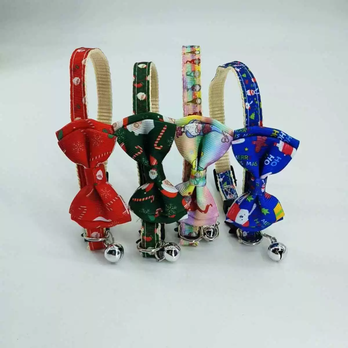 Собачья шея Собачья шея с колокольчиком Регулируемый размер окружности шея украшения бант