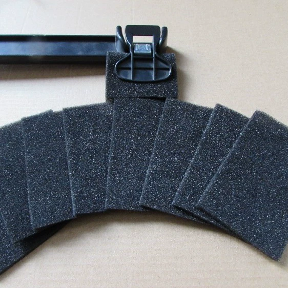 Губчатый лист с зажимом для брюк, губчатый лист с защитой от защемления для вешалки для брюк, противоскользящая защитная пленка, губчатый лист