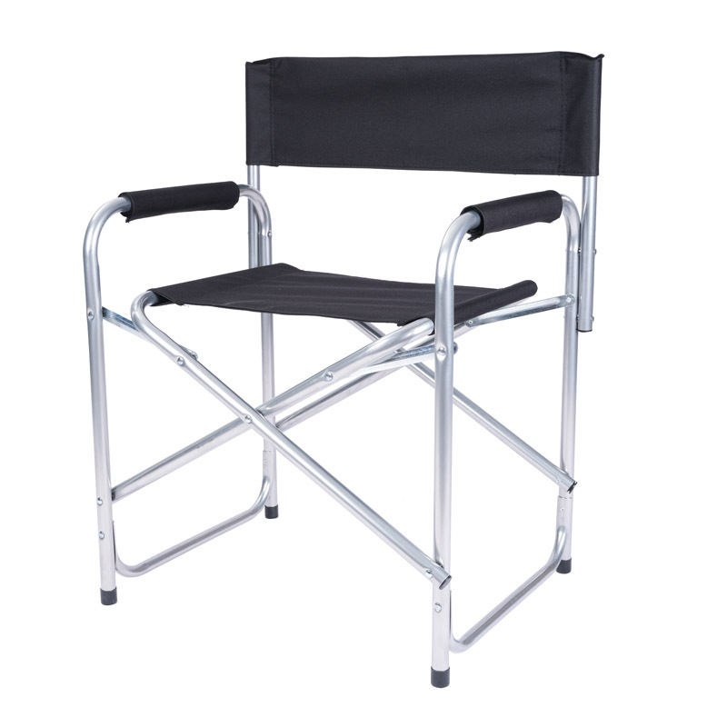 [Daxuan Outdoor] Silla de director de campamento de aleación de aluminio con respaldo plegable con mesa y tabla Silla de playa conveniente