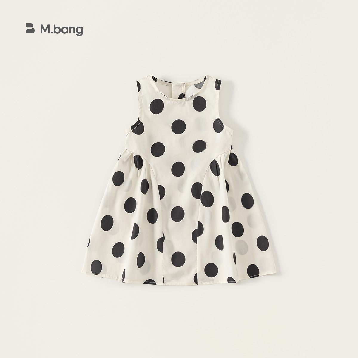 Ropa infantil Youbao, elegante vestido de verano para niñas, vestido negro con lunares sin mangas para niñas