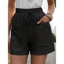 A 63920 Linen High-waist Wide-leg Shorts ����������ȿ�