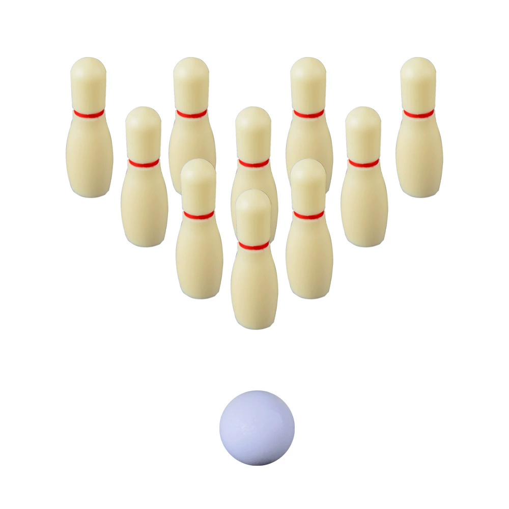 Набор игры костюма боулинга твердой древесины с таблицей шаффлебоард с сумкой