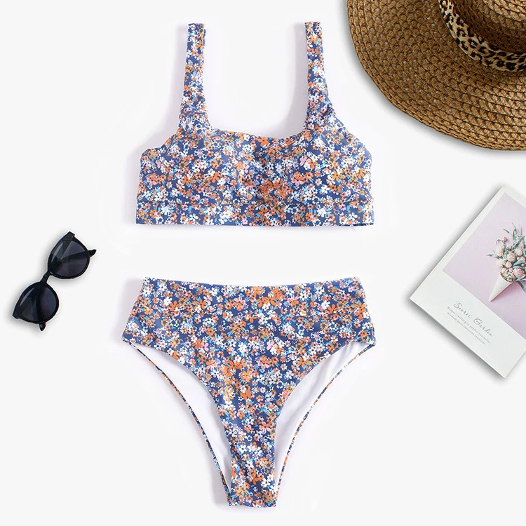 Swimwear, 2022 collection, European style, Aliexpress, high waist