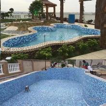 游泳池马赛克玻璃水池瓷砖蓝色鱼池浴池防滑工程景观池室户外批发