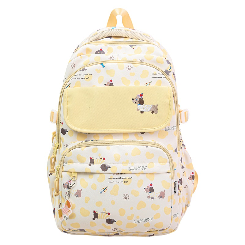 Nueva mochila escolar de alto valor para estudiantes de niña, mochila para estudiantes de secundaria, impresión para estudiantes de primaria, mochila de gran capacidad para estudiantes de secundaria