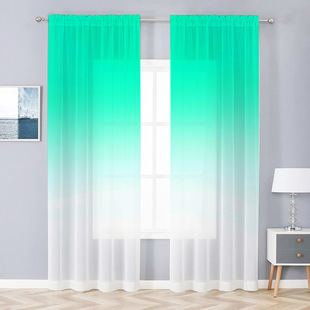 Supports Jit Delivery, Cross-Border Factory Direct Sales, Green Gradient Yarn, Digital Printing Processing of Curtains and Screens
