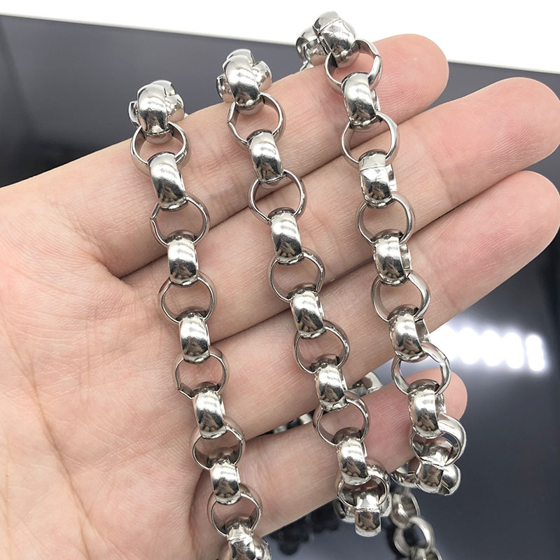 big necklace and bracelet stainless steel pearl hip-hop style