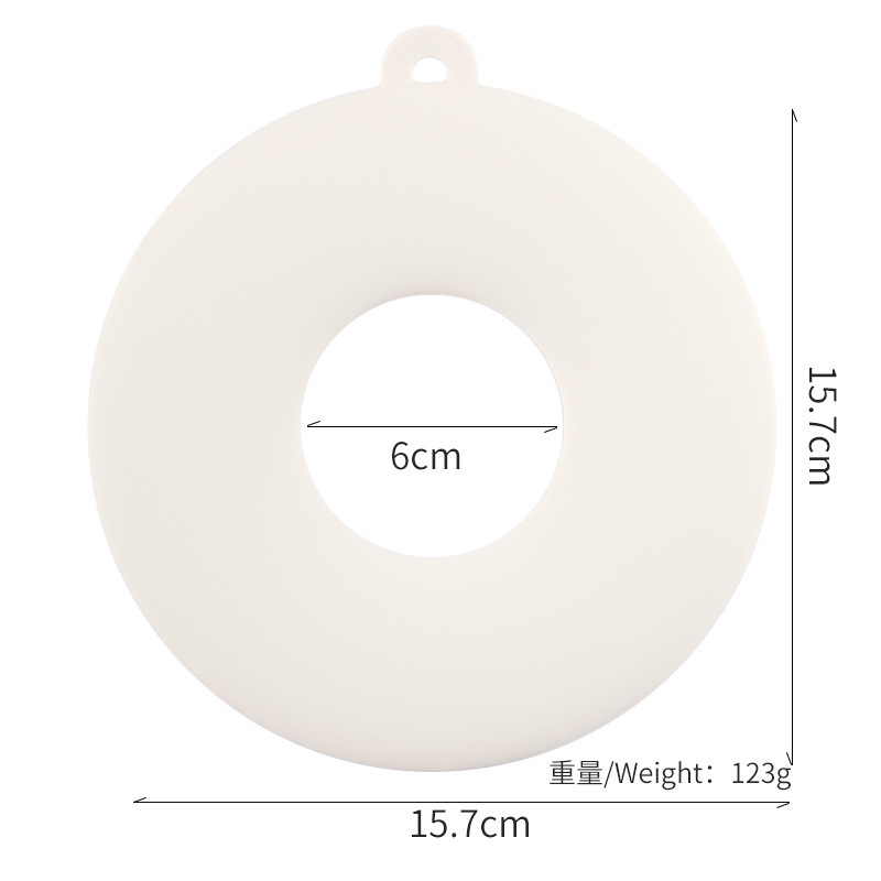 Color caramelo silicona aislamiento térmico almohadilla de comedor resistente a altas temperaturas a prueba de quemaduras tabla de comedor antieslizante grueso donut aislamiento térmico almohadilla de playa