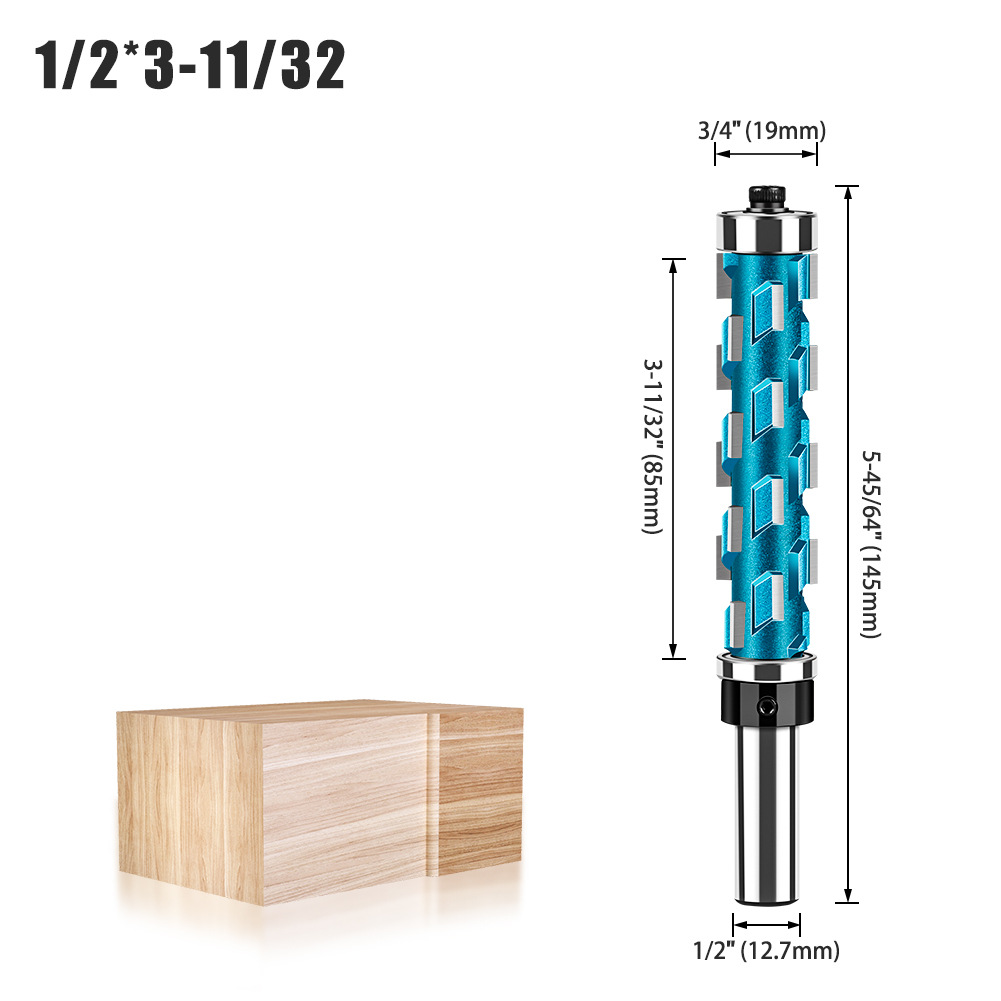 Carpintería doble rodamiento recorte espiral cuchillo recorte cuchillo abandonado fresa rodamiento perfil CNC herramienta de talla