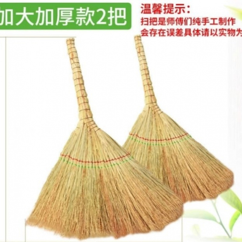 껍질을 벗긴 강화된 대형 두꺼운 금색 와이어 모종 빗자루 2개