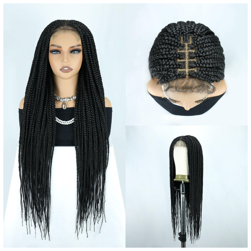 Leftover stock of European and African wigs, BoxBraid wigs, synthetic three-strand braids, dreadlock lace headpieces, for cross-border trade Leftover stock of European and African wigs, BoxBraid wigs, synthetic three-strand braids, dreadlock lace headpieces, for cross-border trade