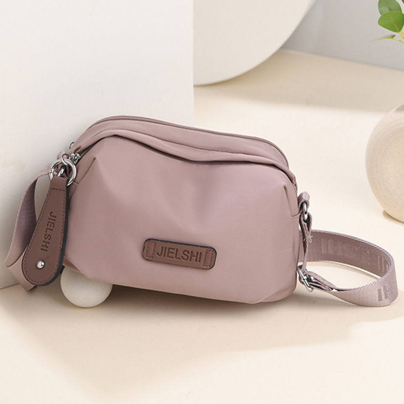 New Casual Women's Single Shoulder Bag Japanese Style Trendy Solid Color Oxford Cloth Water-Repellent Simple Versatile Fashion Crossbody Bag - Thumbnail 3