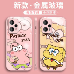 赤米note12ターボ全包redmi新note9かわいいアニメpro高級感保護カバーを適用