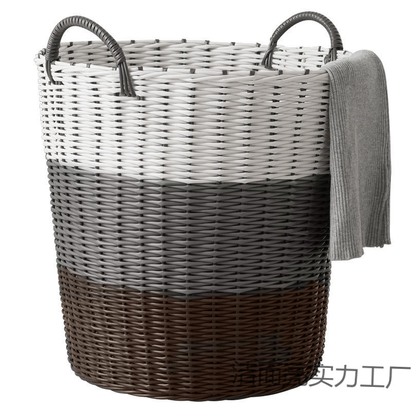 Rattan Dirty Clothes Basket Dirty Clothes Basket Household Laundry Basket Dirty Clothes Storage Basket Clothes Basket Toy Storage Basket Storage
