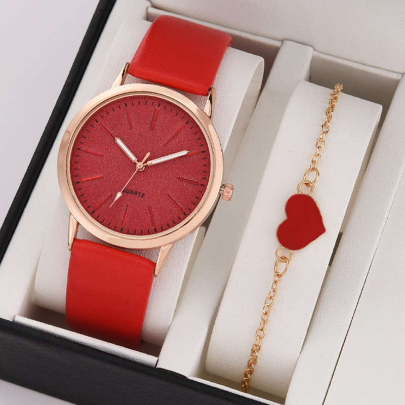 Holiday, Daily Occasion Quartz Movement Casual Heart Shape Buckle Quartz Watch Bracelets Women's Watches