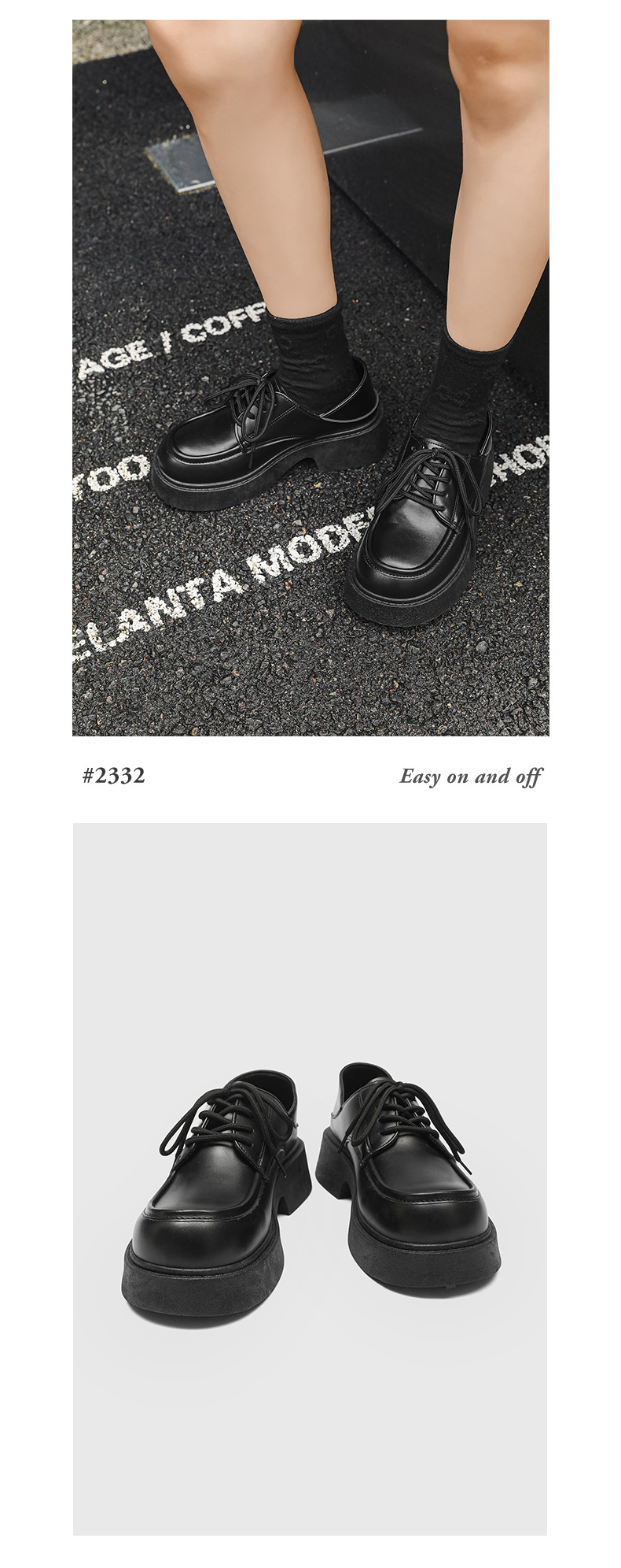 ShoeVault Large Leather Couple Style Japanese Short Boots 2025 Spring New Derby High Appearance Teen Boys Shoes Dropshipping_voghion.com