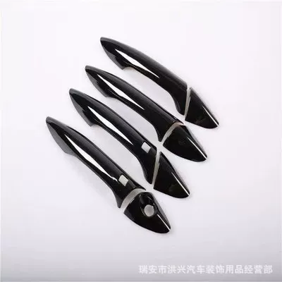 Suitable for Elantra2011-2014 Hyundai Langdong Elantra Handle Sticker Modified Special Door Handle Cover (Portal Wrist) - bright-black-piano-black-smart-model