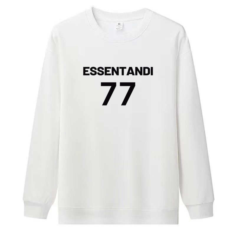 Herrenbekleidung Modemarke Nummer 77 bedrucktes Sweatshirt Herren Rundhalsausschnitt lose große Größe geschlechtslose Kleidung Oberteile_voghion.com