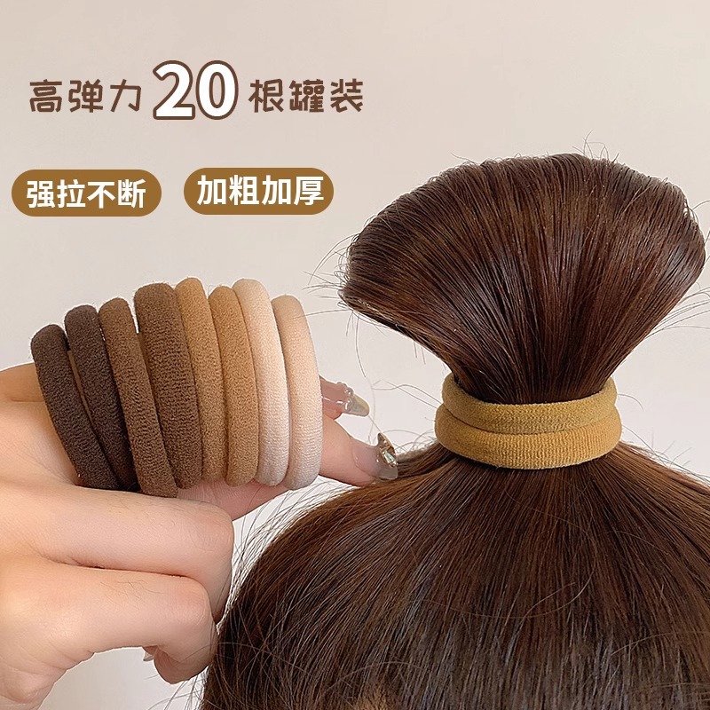 Banda de pelo grueso elástico de las mujeres cuerda de pelo lazo banda de goma del pelo