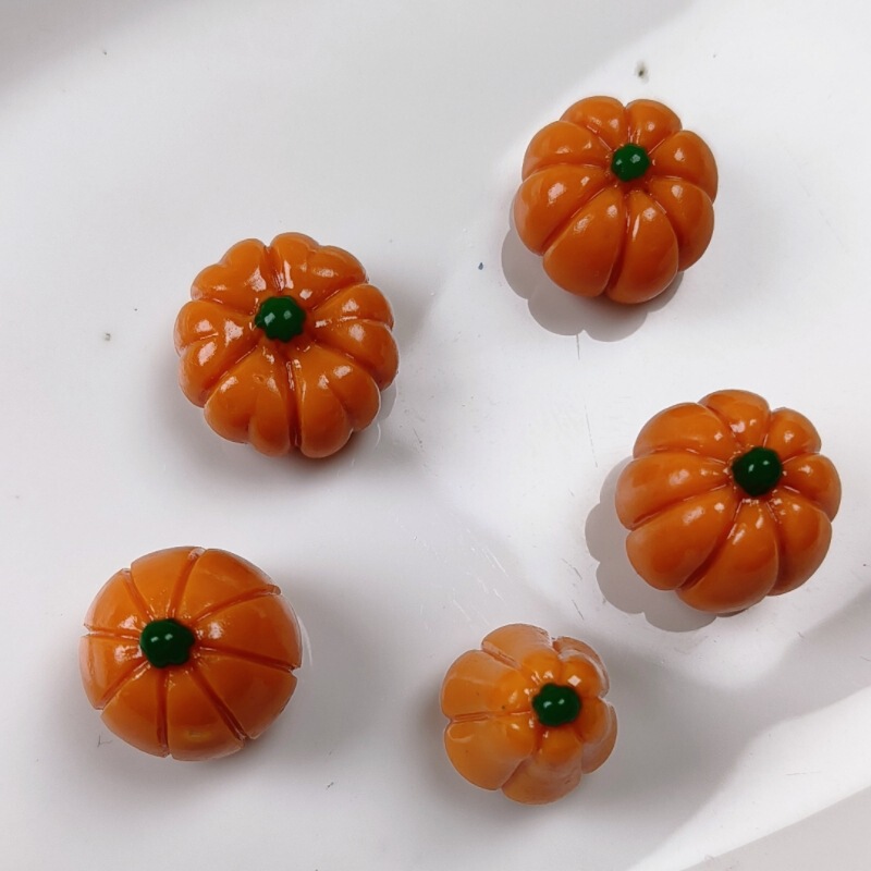 クロスボーダーハロウィンソリッドカラー5種類のカボチャマイクロ風景ガーデニングDIYジュエリーアクセサリー装飾樹脂アクセサリー|undefined