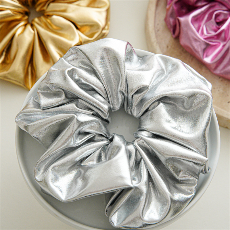 Solid Color Pattern Unisex Gender Retro Solid Color Cloth Handmade Hair Tie