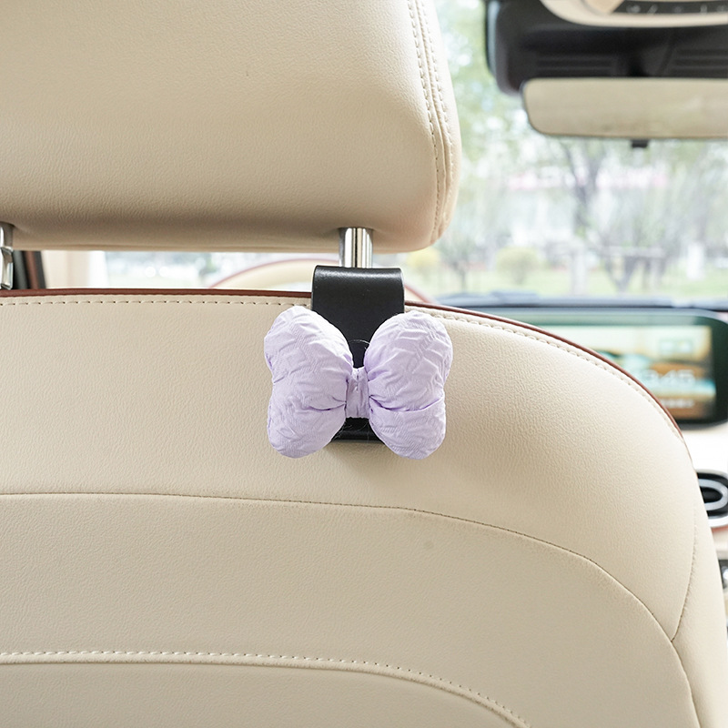 Gancho de coche de dibujos animados Gancho de coche de almacenamiento de acabado de bricolaje creativo Gancho de decoración conveniente en la parte posterior del asiento del coche