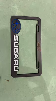 License plate holder/license plate holder | Frame Plastic Three-Dimensional License Plate Frame - subaru