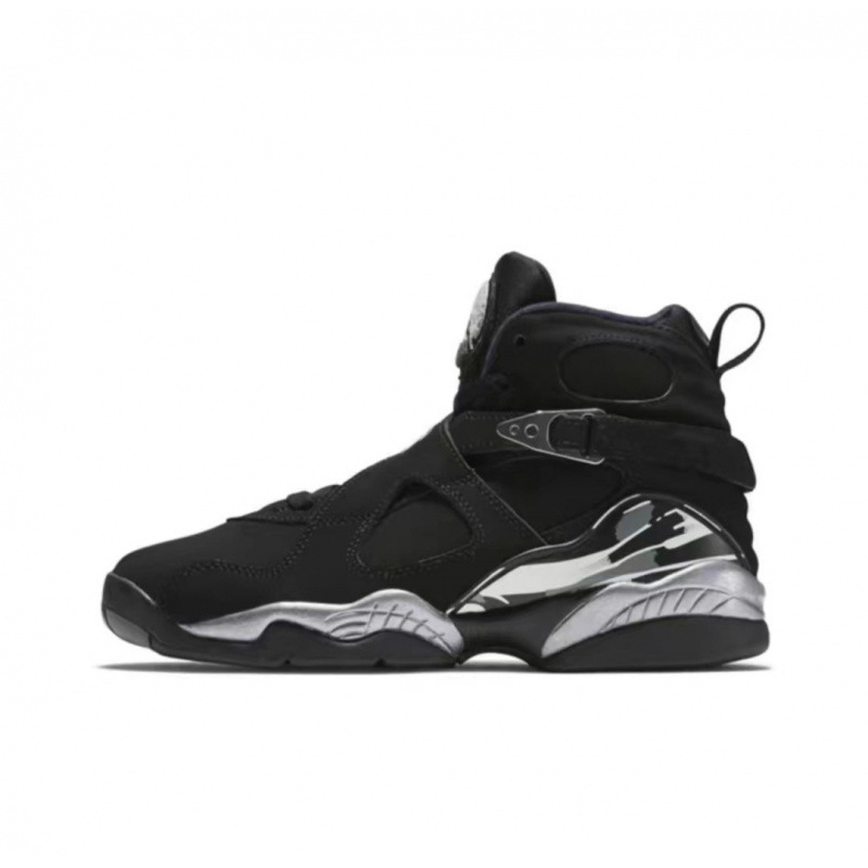 Putian zapatos AJ8 playoffs high-end Joe8 todas las estrellas negras y rojas parejas deportivas casuales zapatos de baloncesto masculino y femenino transfronterizos