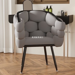Makeup Stool, Light Luxury and High-End Nail Salon Chair, Modern Simple Dressing Table, Dressing Stool, Girls' Bedroom Makeup Chair