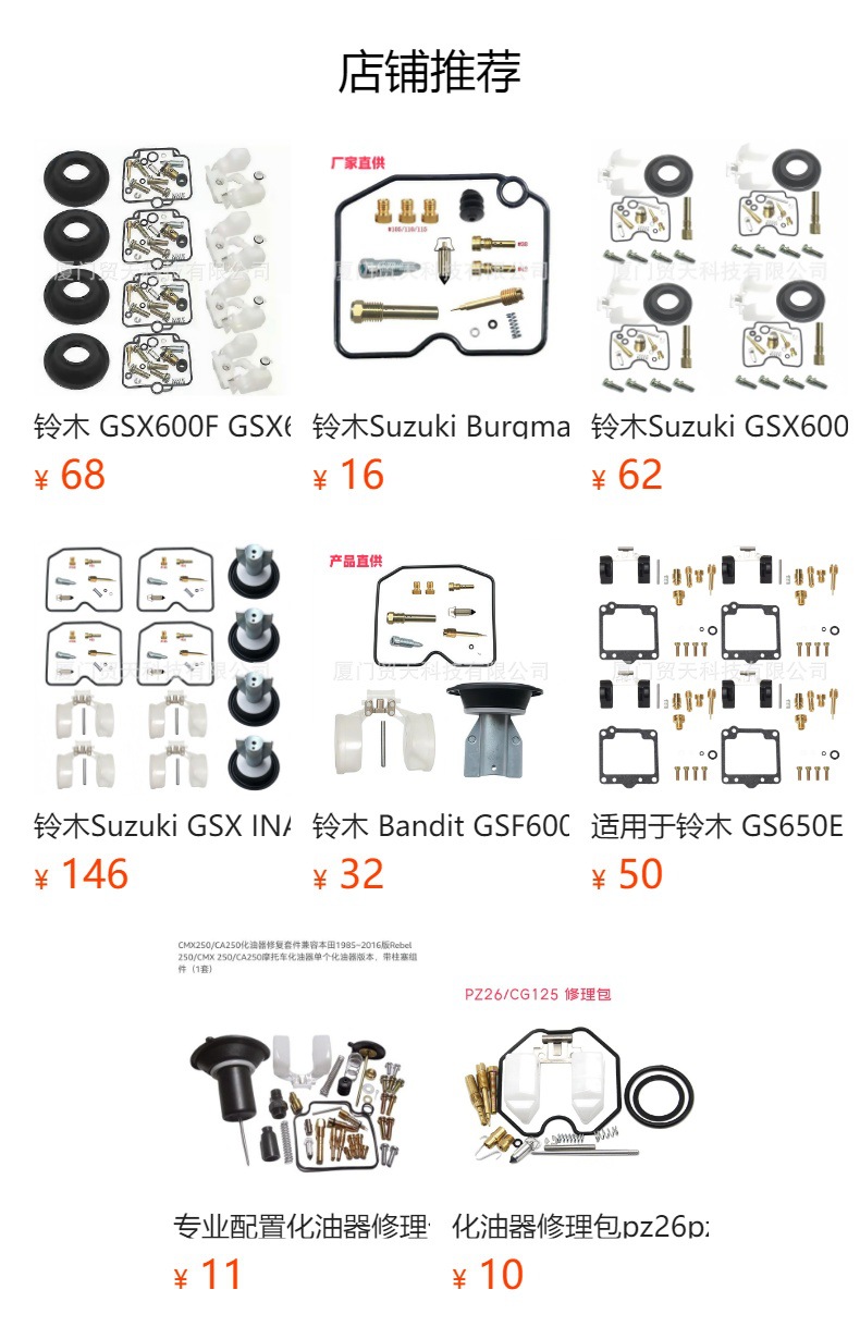 Suzuki GSX600F Katana 600 1998-2006 Carburetor Repair Kit