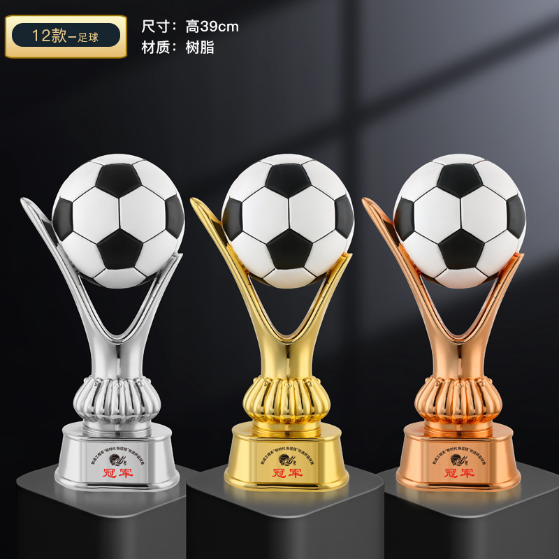 Super trofeo de baloncesto creativo campeón del torneo de fútbol Copa del Mundo recuerdos creativo trofeo