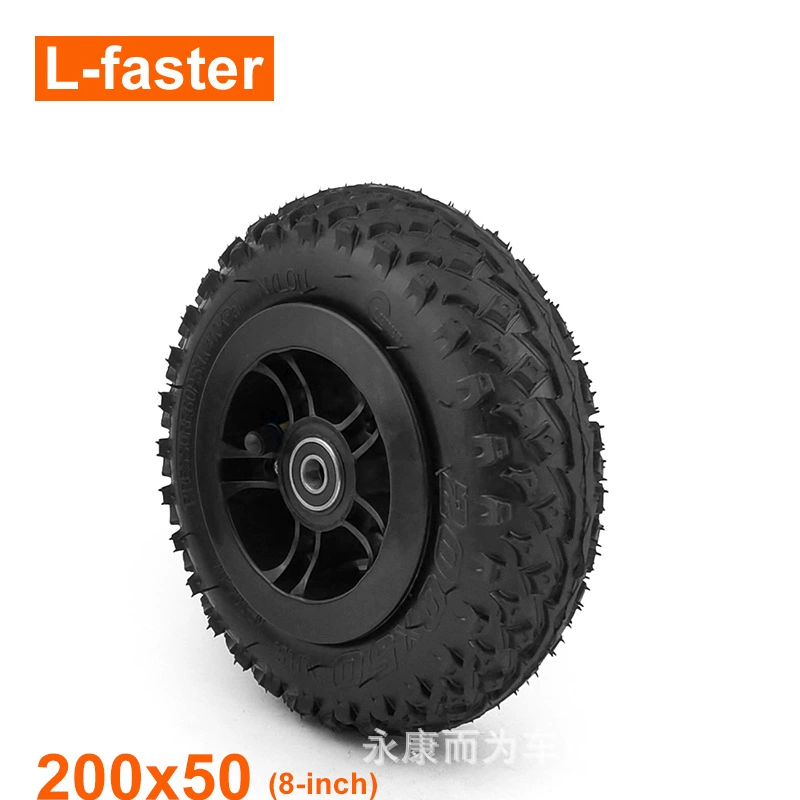 8 дюймов воздуха колеса 200x50 дорожные шины пластиковые диски электрические скутеры горные скейтборды части