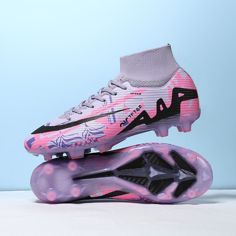 Cross-Border Export New High-Top Football Shoes Ag Long Spike Football Shoes Tf Broken Spike Training Shoes Football Men Wholesale Cross-Border Export New High-Top Football Shoes Ag Long Spike Football Shoes Tf Broken Spike Training Shoes Football Men Wholesale