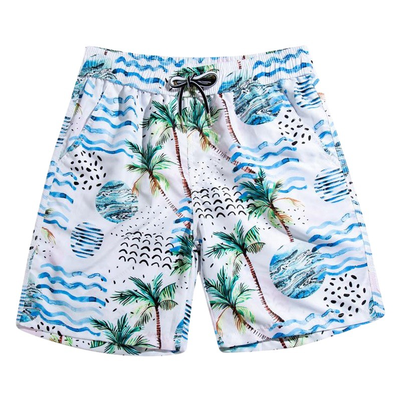 Fábrica directa pareja playa vacaciones natación pantalones cortos de secado rápido pantalones de playa de primavera caliente pantalones de los hombres sueltos de gran tamaño