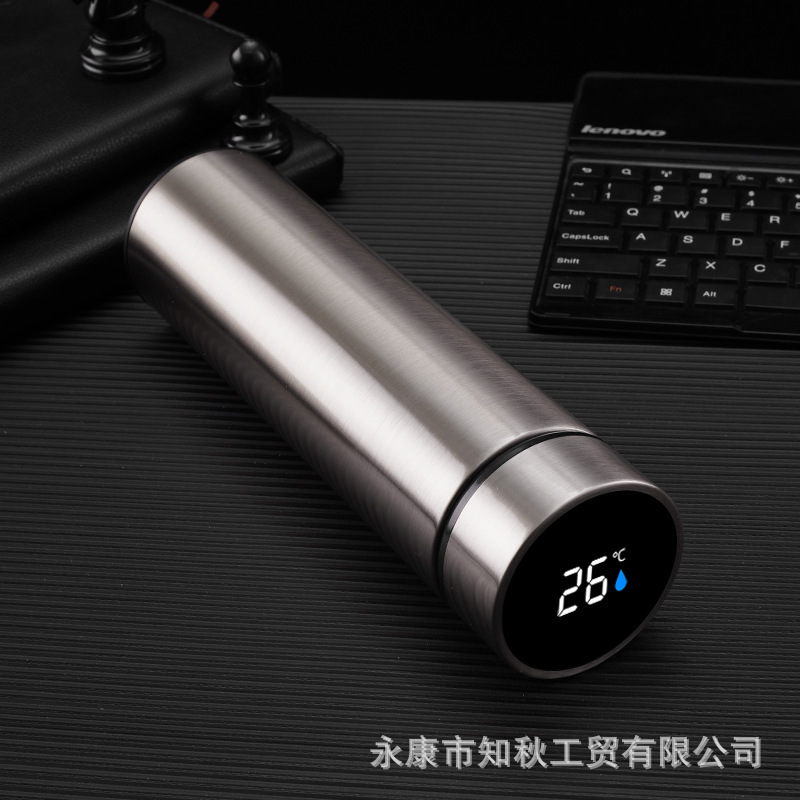 メーカー直供304保温カップステンレス知能温度プレゼント彫刻ストレートカップ高級カップ家庭用コップ|undefined